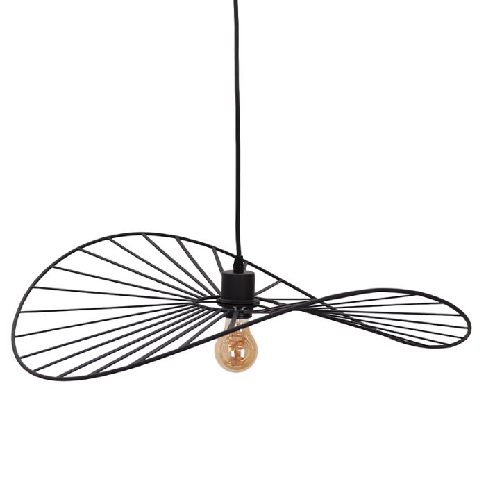 Retro pendler lampe sort, Jolinda