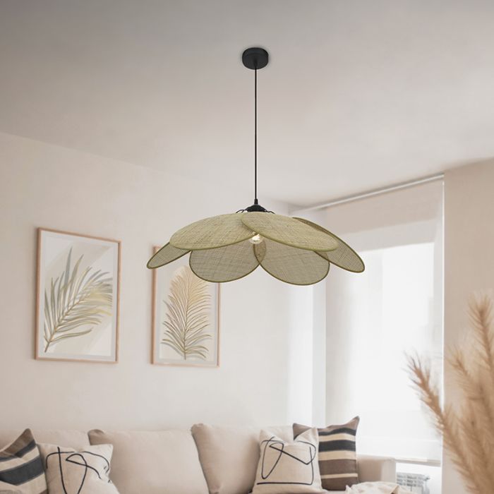 Rattan pendler lampe brun, Rowen