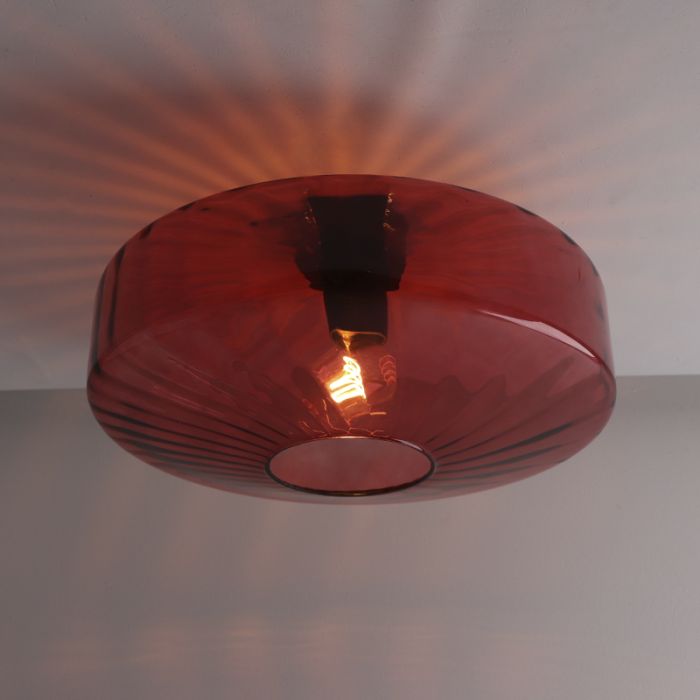 Design loftlampe rød, Sevda