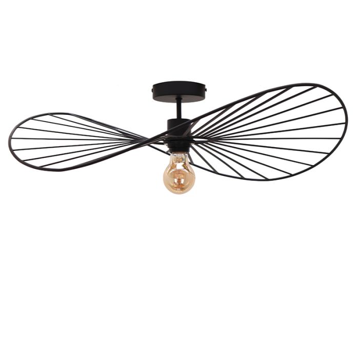 Modern loftlampe sort, Jolinda