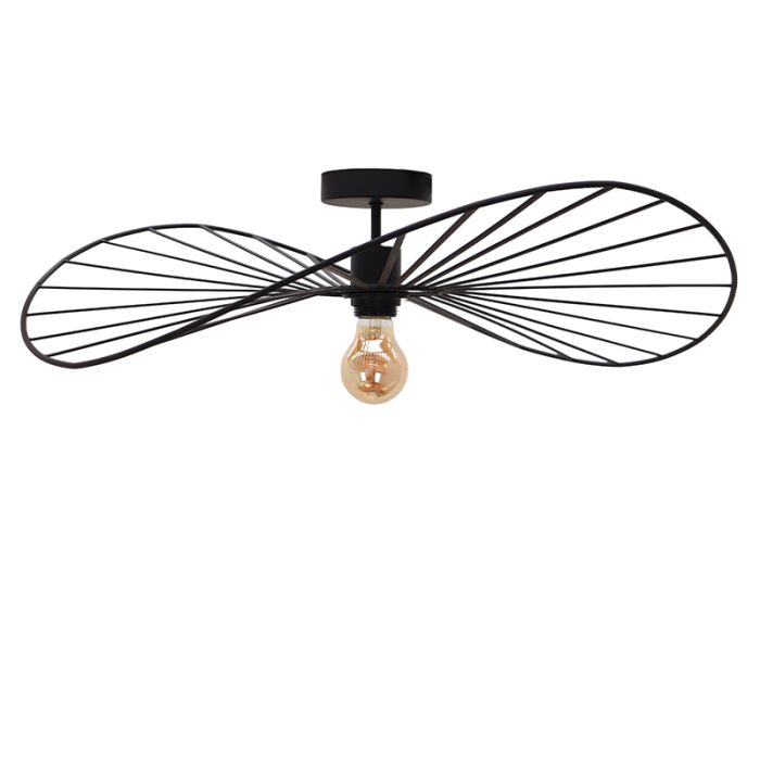 Modern loftlampe sort, Jolinda