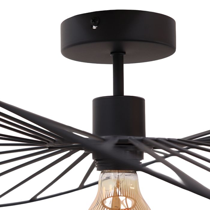 Modern loftlampe sort, Jolinda