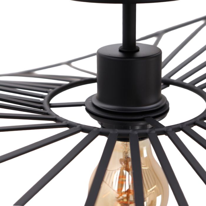 Modern loftlampe sort, Jolinda