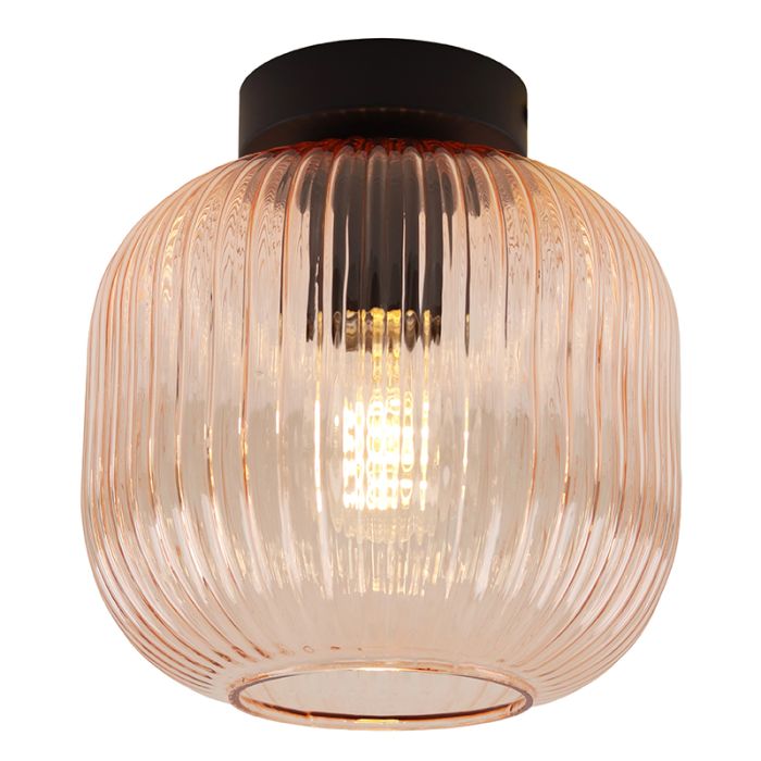 Design loftlampe lyserød, Charlois