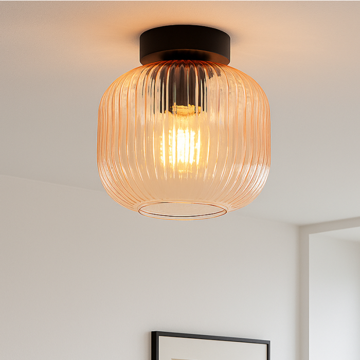 Design loftlampe lyserød, Charlois