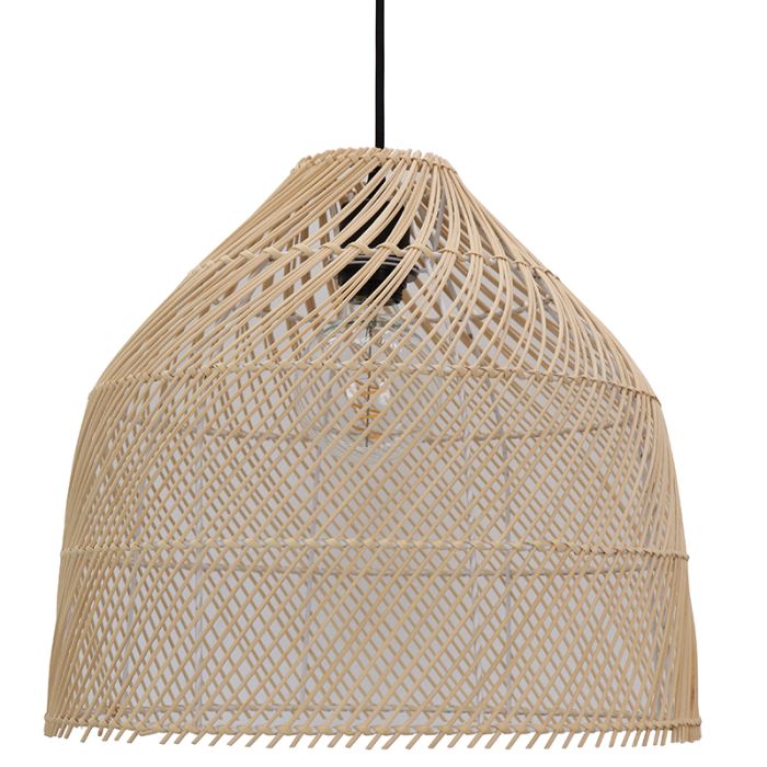 Rattan pendler lampe brun, Marcia