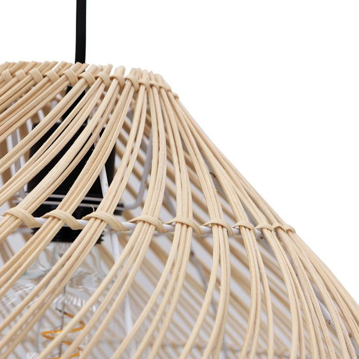 Rattan pendler lampe brun, Marcia