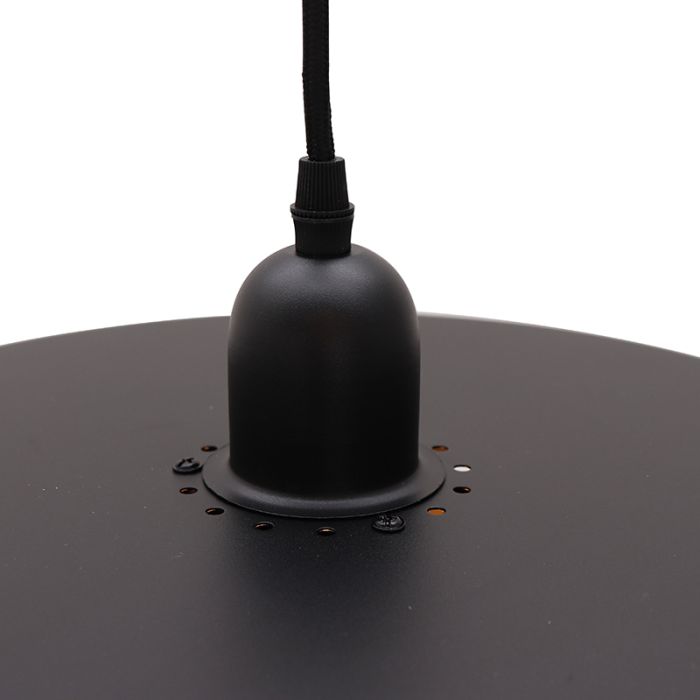 Modern pendler lampe sort, Meredith