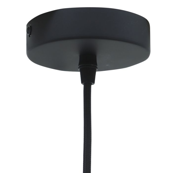 Modern pendler lampe sort, Meredith
