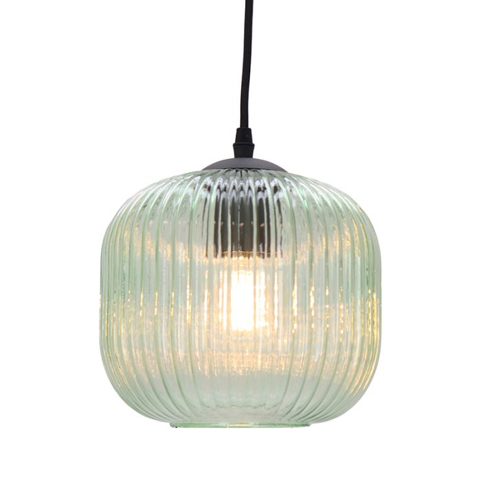 Design pendler lampe grøn, Charlois