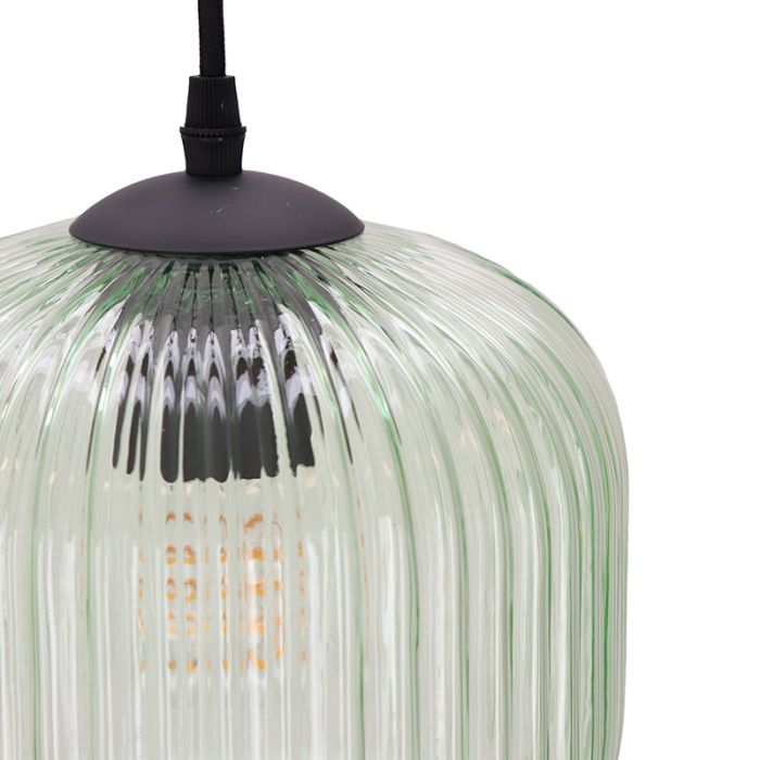 Design pendler lampe grøn, Charlois