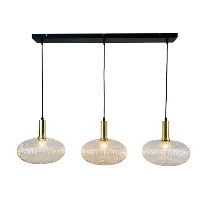 Retro pendler lampe gennemsigtig, Charlois