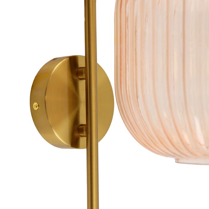 Design væglampe lyserød, Charlois
