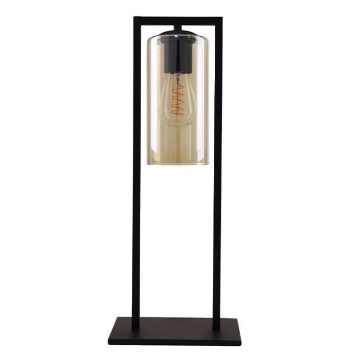 Industri bordlampe sort, Tonia, med brytare