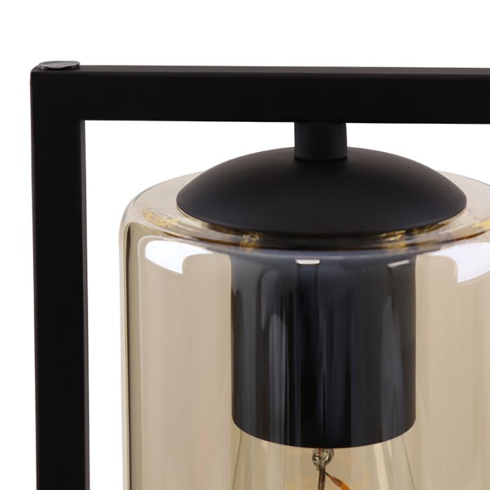 Industri bordlampe sort, Tonia, med brytare