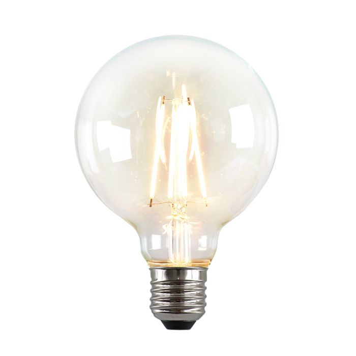 Dimmbare Olucia E27 LED lampe George, G95, 4W, 2700K