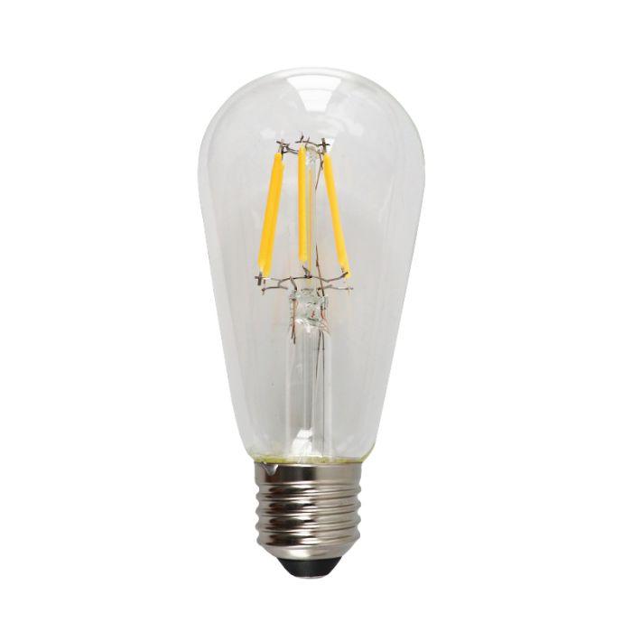 Dimmbare Olucia E27 LED Edison pære Deco, P45, 4W, 2700K