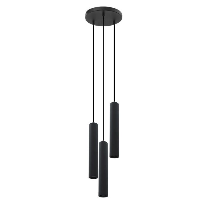 Modern pendler lampe sort, Nadi