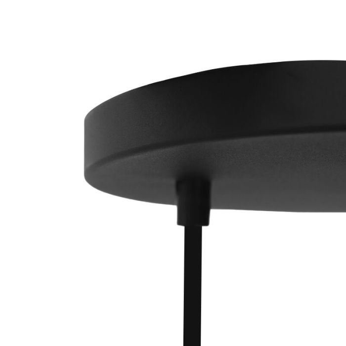 Modern pendler lampe sort, Nadi