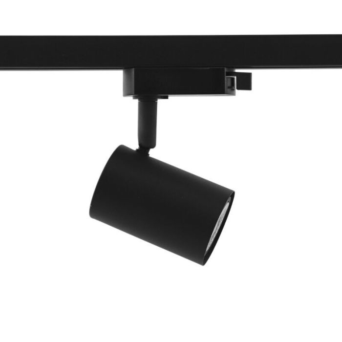 Modern 1-faset lampe på lyseskinne sort, Elena