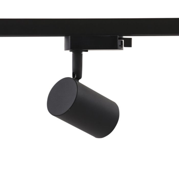 Modern 1-faset lampe på lyseskinne sort, Elena
