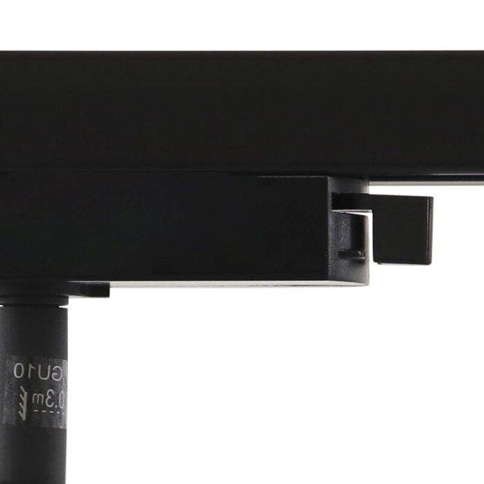 Modern 1-faset lampe på lyseskinne sort, Elena