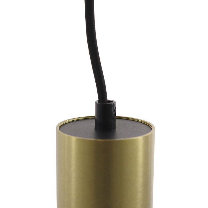 Modern 1-faset lampe på lyseskinne messing, Nadi