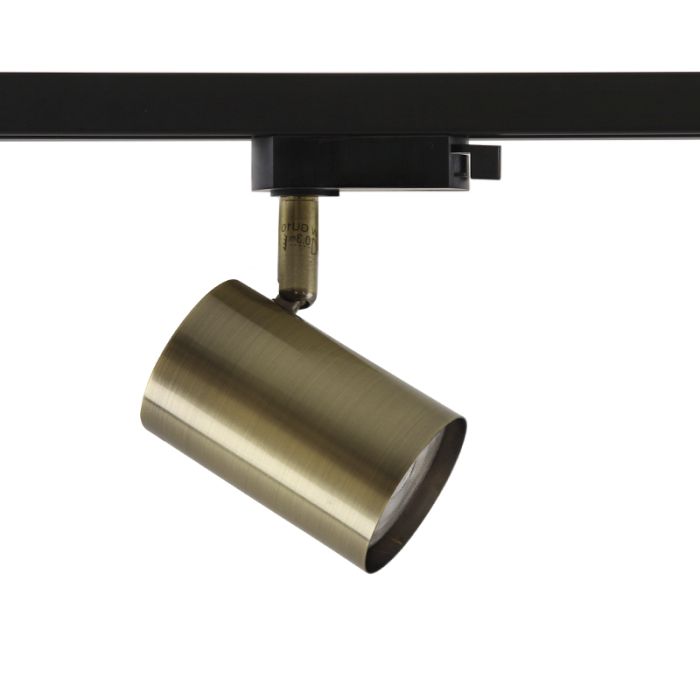 Modern 1-faset lampe på lyseskinne bronze, Elena