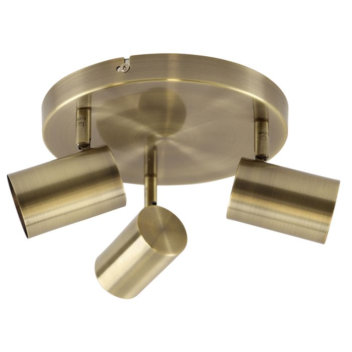 Modern loftlampe bronze, Elena