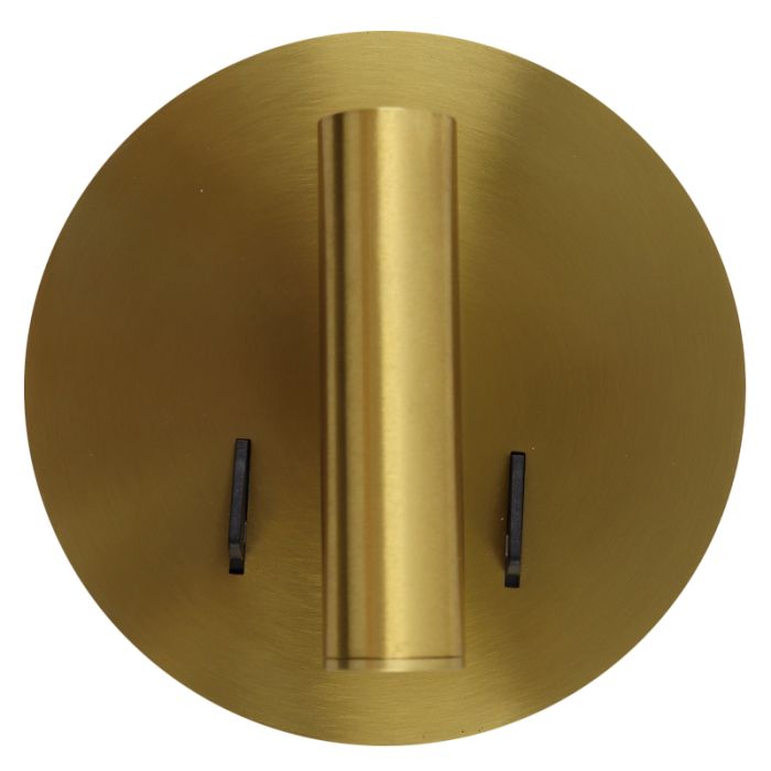 Modern væglampe guld, Alec, 9W, 3000K LED, med brytare