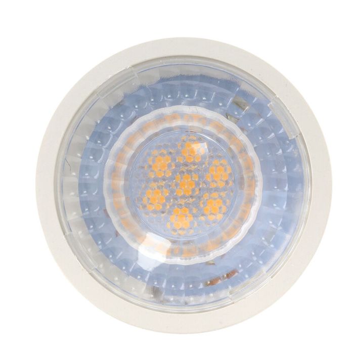 Dimmbare Olucia GU10 LED pære Antonie, 5W, dim to warm