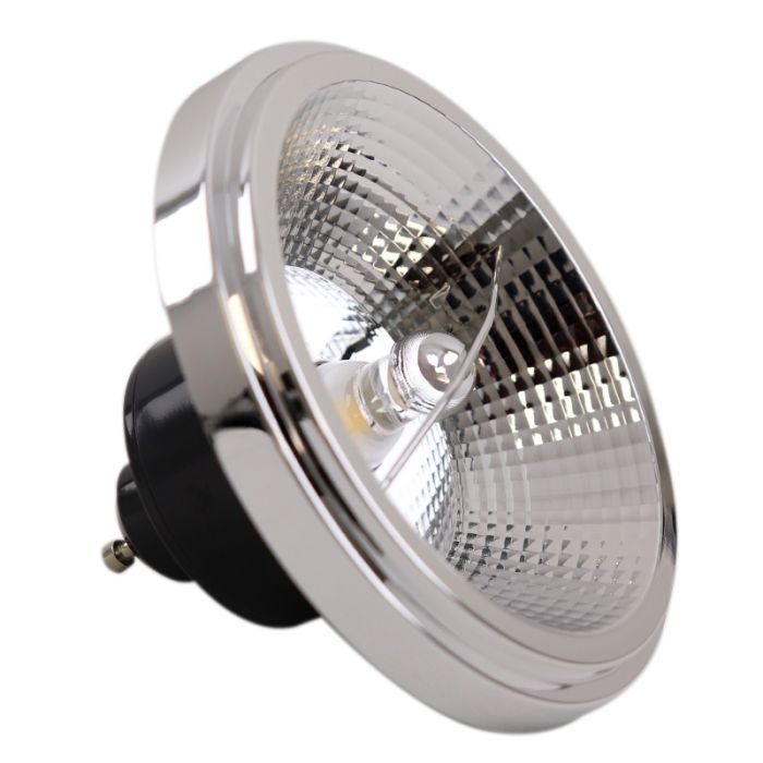 Dimmbare Olucia GU10 (AR111) LED lampe Clint, sort, 12W, 4000K