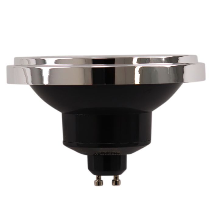 Dimmbare Olucia GU10 (AR111) LED lampe Clint, sort, 12W, 4000K