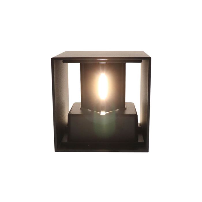 Modern smart væglampe sort, Dion, 6W, RGBW LED, IP65