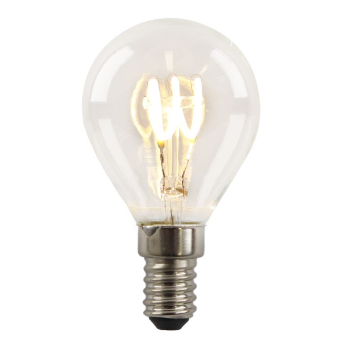 Dimmbare Olucia E14 filament pære Tuelo, P45, 4W, 2700K