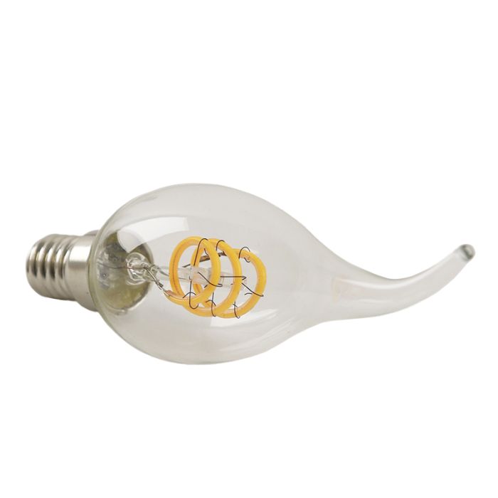 Dimmbare Olucia E14 LED kertepære Tuelo, 2W, 2700K