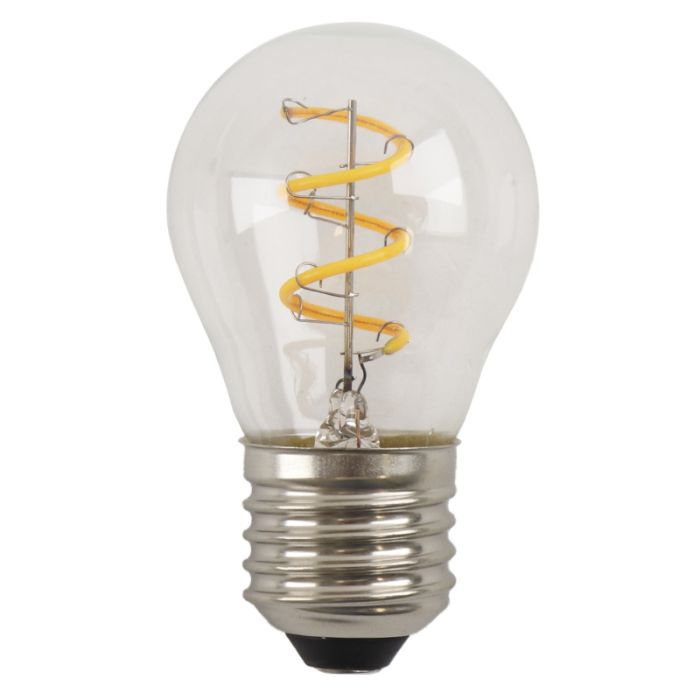 Dimmbare Olucia E27 filament pære Tuelo, P45, 4W, 2700K