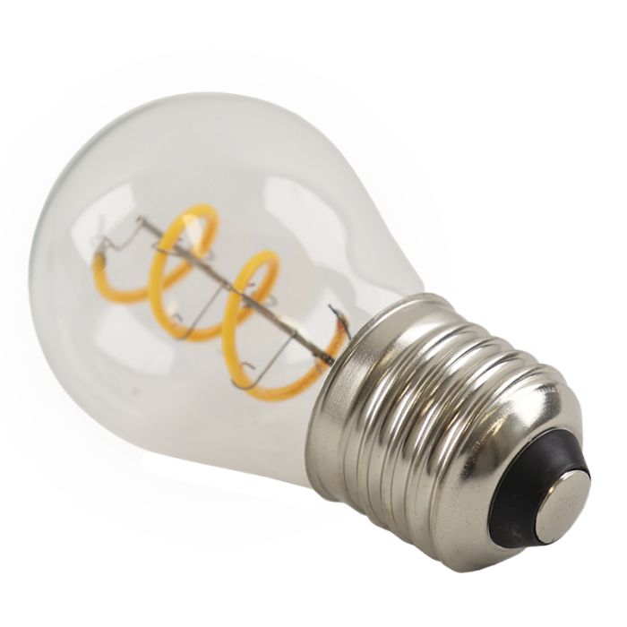 Dimmbare Olucia E27 filament pære Tuelo, P45, 4W, 2700K