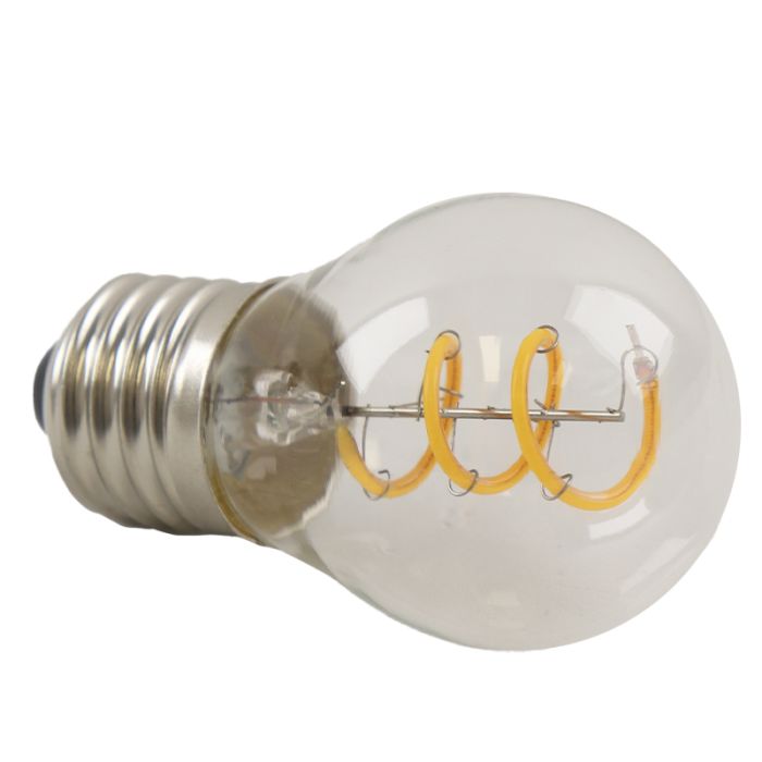 Dimmbare Olucia E27 filament pære Tuelo, P45, 4W, 2700K
