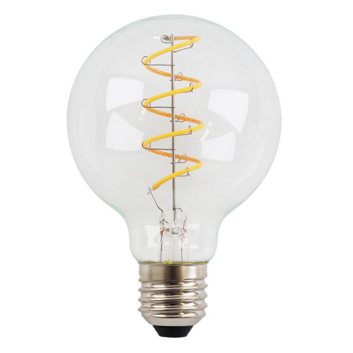 Dimmbare Olucia E27 filament pære Tuelo, G80, 4W, 2700K