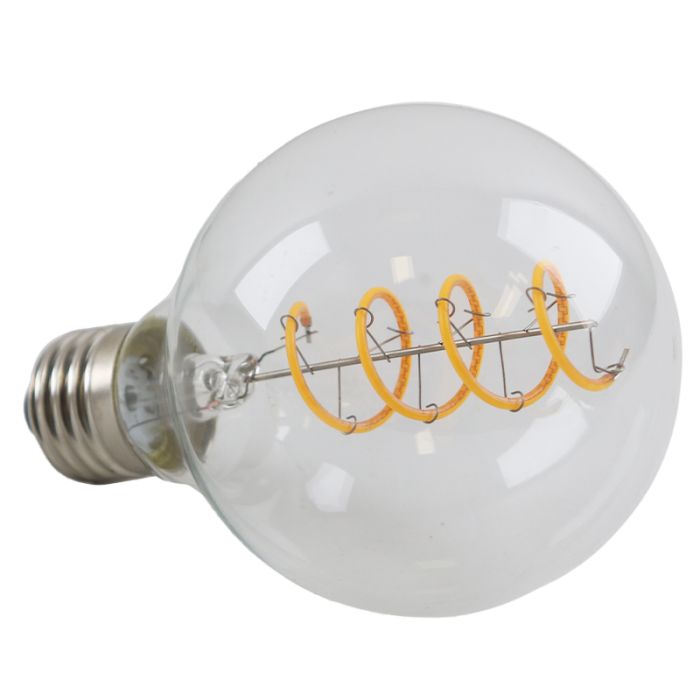 Dimmbare Olucia E27 filament pære Tuelo, G80, 4W, 2700K