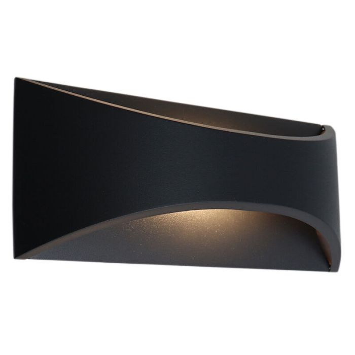 Modern udendørslampe sort, Thuy, 6W, 3000K LED, IP65
