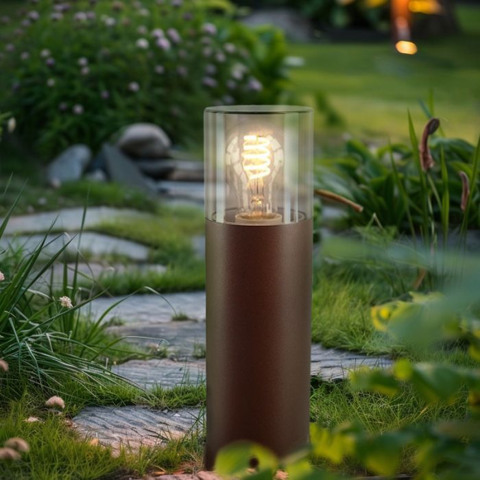 Modern udendørslampe rustfarvet, Sanel, IP44