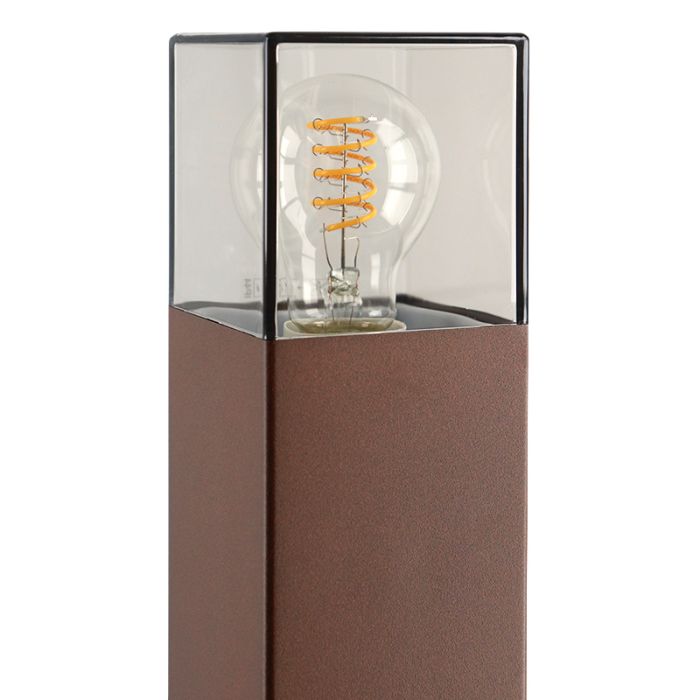 Modern udendørslampe rustfarvet, Sanel, IP44