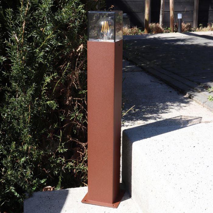 Modern udendørslampe rustfarvet, Sanel, IP44