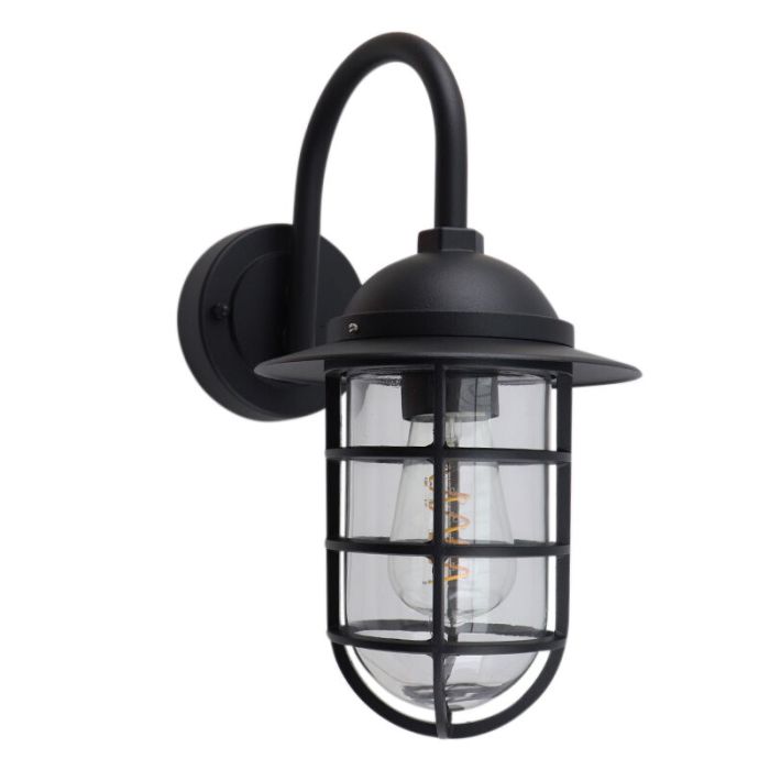 Klassisk udendørslampe sort, Havana, IP54