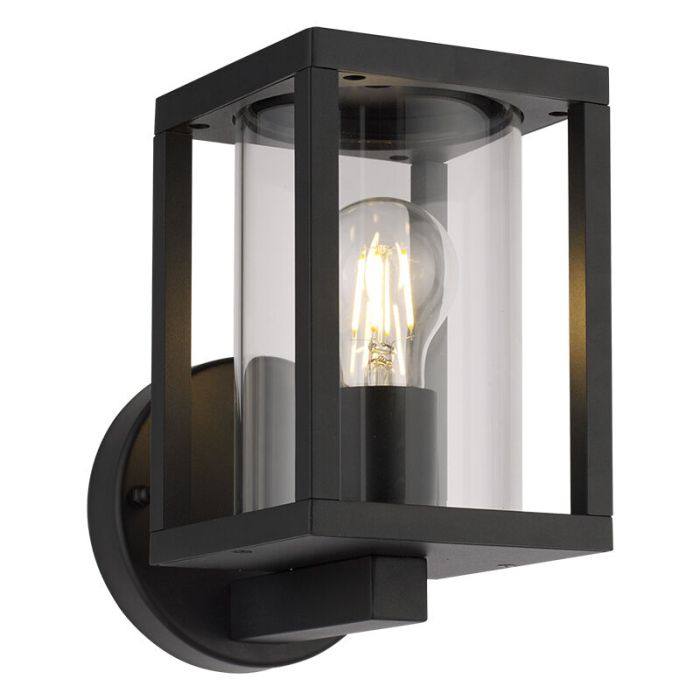 Modern udendørslampe sort, Amalie, IP54