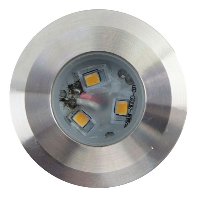 Aluminium nedgravningsspot krom, Catamarca, 3W, 3000K LED, IP68