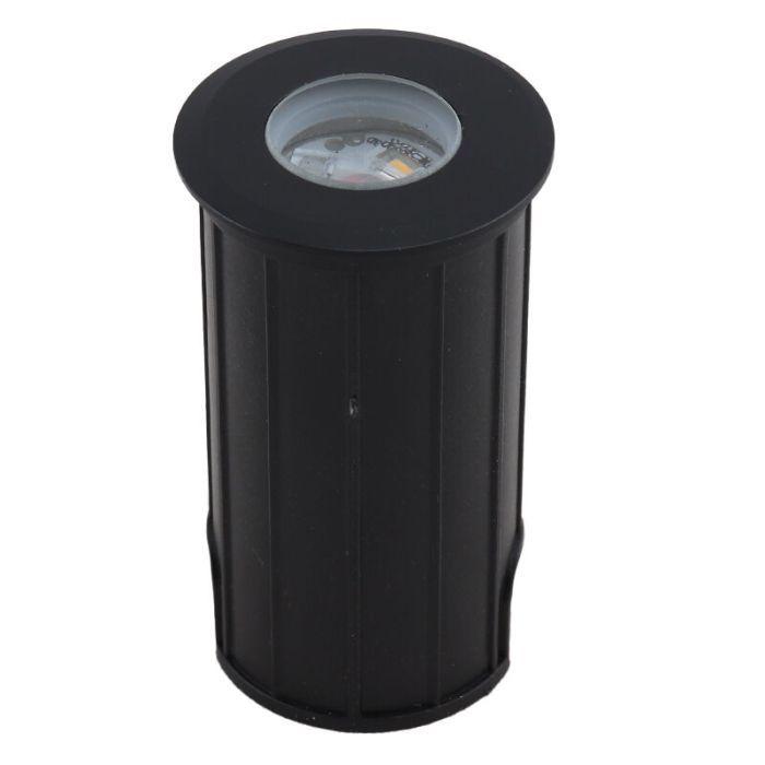 Aluminium nedgravningsspot sort, Catamarca, 3W, 2700K LED, IP68