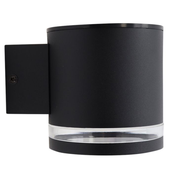 Modern udendørs væglampe solcelle sort, Tommy, 1W, 2700K LED, IP54